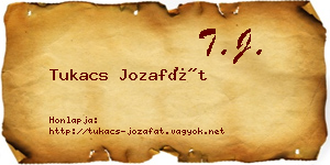 Tukacs Jozafát névjegykártya